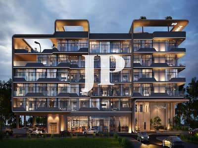 2 Bedroom Apartment for Sale in Jumeirah Village Circle (JVC), Dubai - EXT NIGHT 1. jpg 2 Bedroom Apartment for Sale in Jumeirah Village Circle (JVC), Dubai - EXT NIGHT 1. jpg