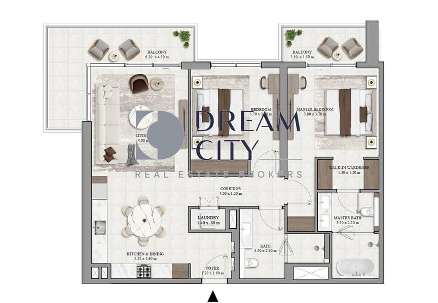 13 2 BR FLOOR PLAN. png