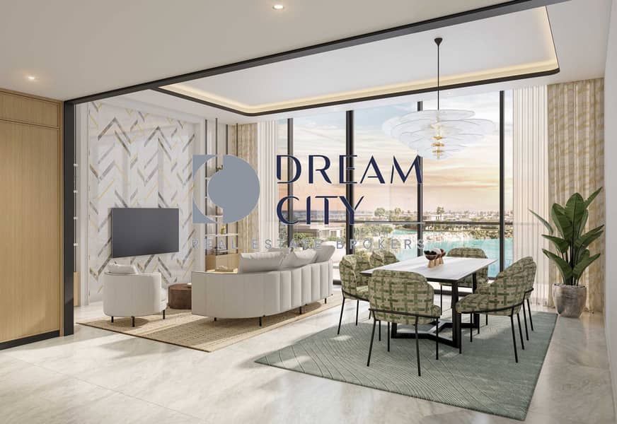 11 AZIZI VENICE LIVING AND DINING VIEW. jpg