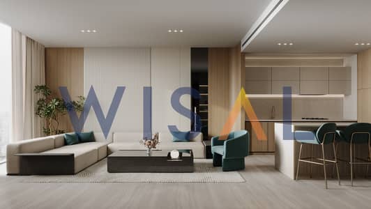 فلیٹ 2 غرفة نوم للبيع في الخليج التجاري، دبي - Aquarise Living Room-1. jpg