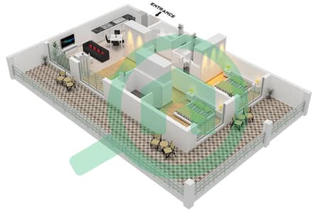 Vincitore Benessere - 3 Bedroom Apartment Type 1 Floor plan Vincitore Benessere - 3 Bedroom Apartment Type 1 Floor plan