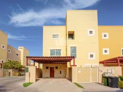4 Bedroom Townhouse for Sale in Al Raha Gardens, Abu Dhabi - Exclusive | Hot Deal | Corner Unit | Single Row |