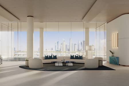 2 Slaapkamers Appartement te Koop in Dubai Harbour, Dubai - _DHR_Reception Lobby_CGI 300dpi. jpg