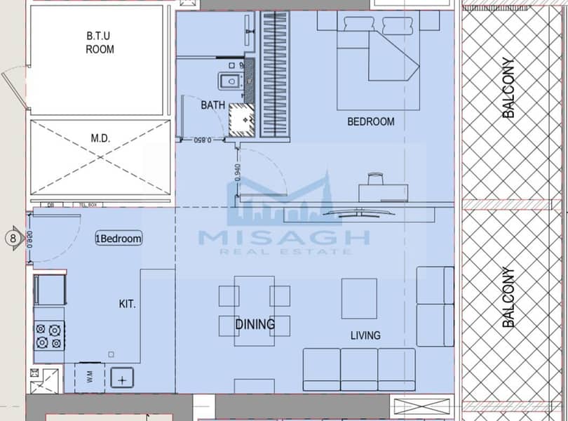 24 Unit 1608 - 1 BR Layout. jpeg