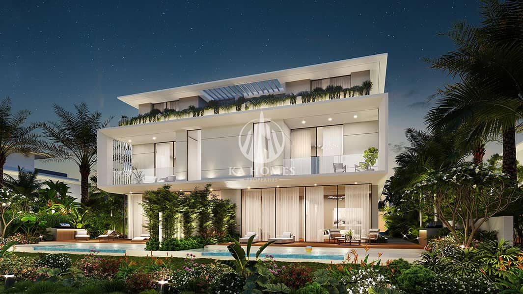 11 Villa_01 Rear night view. jpg