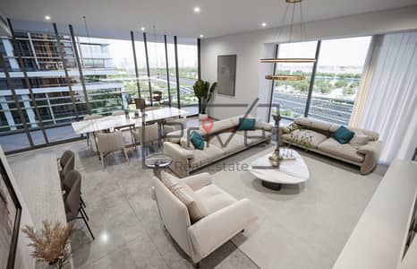 فلیٹ 1 غرفة نوم للبيع في شوبا هارتلاند، دبي - living room. jpg