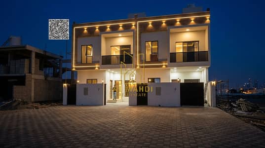 4 habitaciones Villa para en Venta en Al Helio, Ajman - Luxury_villa_nighttime_scene_202605270018. jpeg 4 habitaciones Villa para en Venta en Al Helio, Ajman - Luxury_villa_nighttime_scene_202605270018. jpeg