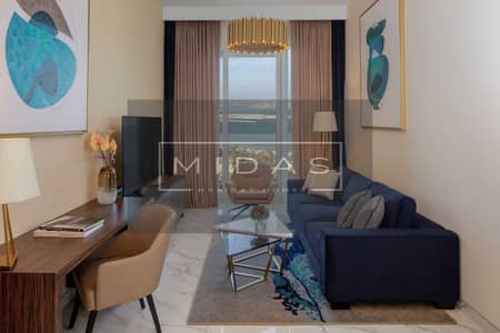1 Schlafzimmer Hotel Apartment zum zur Miete in Dubai Media City, Dubai - VPVD_Avani Seaview 1 Bedroom Apartment_Living Room. jpg