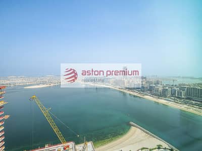 2 Bedroom Apartment for Rent in Dubai Harbour, Dubai - Marina and Palm Views | High Floor | Private Beach