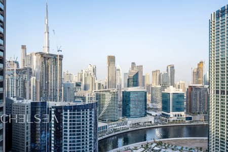 2 Bedroom Flat for Rent in Business Bay, Dubai - CANAL AND BURJ VIEW | HIGH FLOOR | FURNISHED 2 Bedroom Flat for Rent in Business Bay, Dubai - CANAL AND BURJ VIEW | HIGH FLOOR | FURNISHED