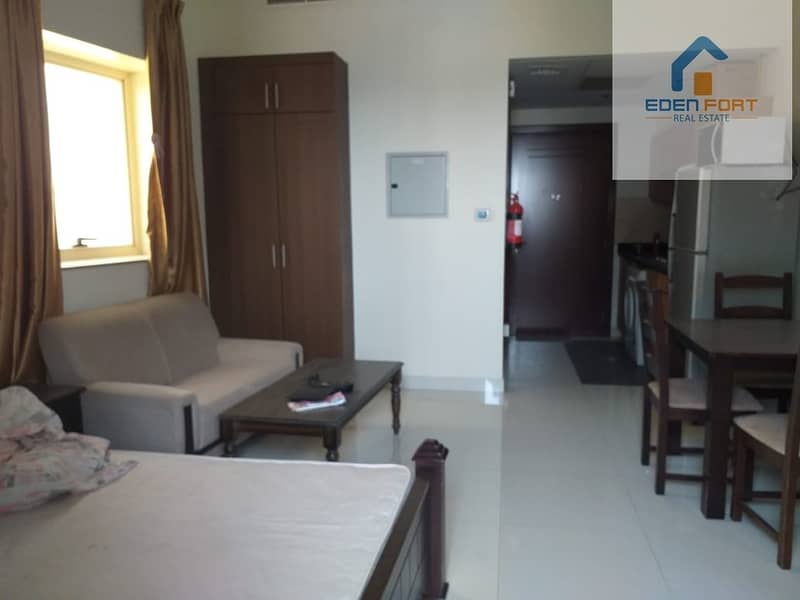 Studio Fully Furnished for rent in elite 6 DUBAI SPORTS CITY..