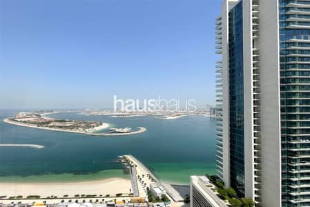 1 Bedroom Flat for Rent in Dubai Harbour, Dubai - Palm View | High Floor | Beachfront Living