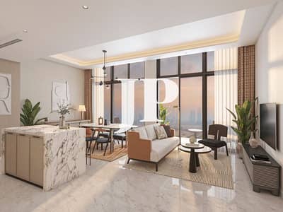 2 Camere Appartamento in vendita a Al Jaddaf, Dubai - Creek view Living 02. jpg 2 Camere Appartamento in vendita a Al Jaddaf, Dubai - Creek view Living 02. jpg