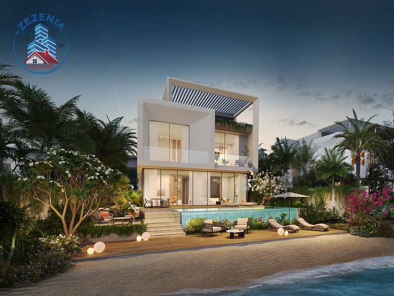 38 Villa_02 Rear view Night. jpg