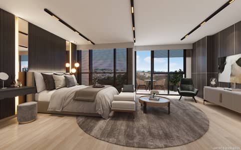 2 Slaapkamers Appartement te Koop in Aljada, Sharjah - Sceneca-Residence-Penthouse-2-Master-Bedroom. jpg 2 Slaapkamers Appartement te Koop in Aljada, Sharjah - Sceneca-Residence-Penthouse-2-Master-Bedroom. jpg