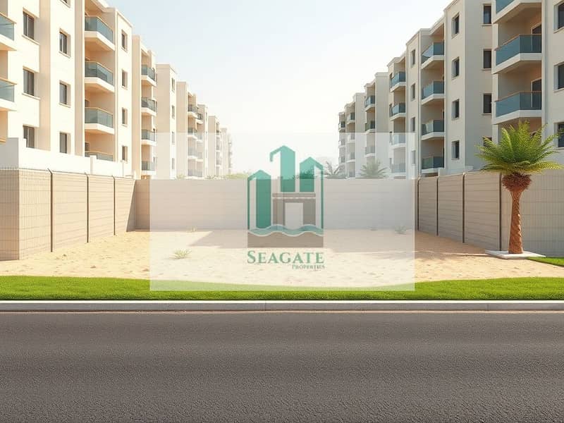 4 A_visual_representation_of_an_empty_residential_plot_in_a_suburban_area_of_the_UAE. _The_scene_features_a_fenced_undeveloped_lot_with_a_sandy_surface_and_a_few_scattered_plants. _In_the_background_there_are_modern_resi. jpeg