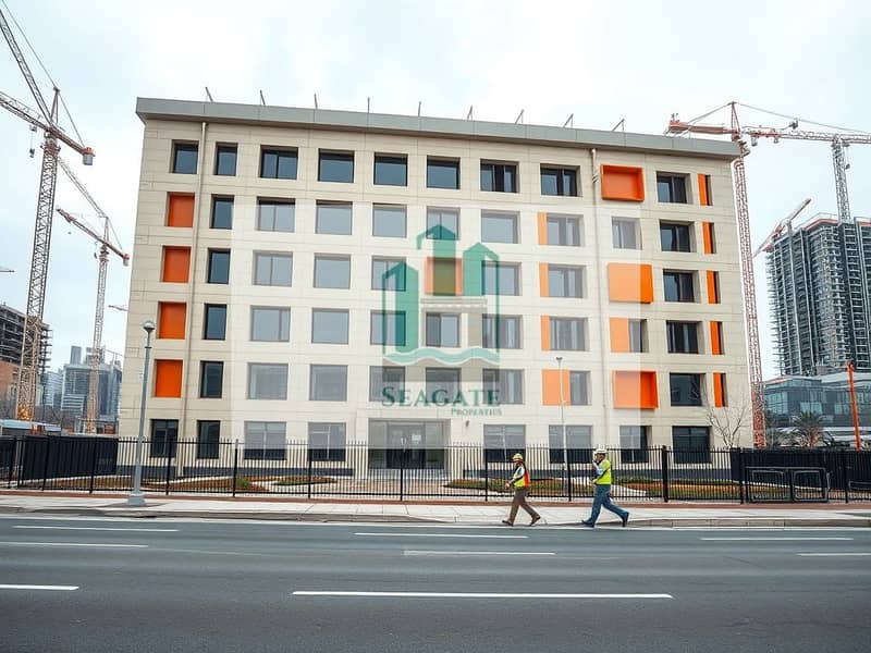 A_realistic_outdoor_architectural_photo_of_a_modern_mid_rise_institutional_building_under_construction_similar_composition_to_a_reference_beige_cream_facade_with_clean_geometric_lines_many_rectangular_windows_with_da. jpeg A_realistic_outdoor_architectural_photo_of_a_modern_mid_rise_institutional_building_under_construction_similar_composition_to_a_reference_beige_cream_facade_with_clean_geometric_lines_many_rectangular_windows_with_da. jpeg
