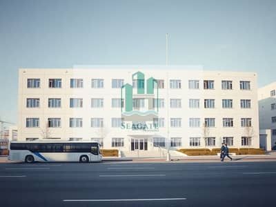 Labour Camp for Rent in Al Jurf, Ajman - Realistic_exterior_view_of_a_safe_non_violent_industrial_worker_dormitory_complex_similar_in_architectural_style_to_a_modern_institutional_building_a_large_white_rectangular_4_story_building_with_repeating_windows_fl. jpeg Labour Camp for Rent in Al Jurf, Ajman - Realistic_exterior_view_of_a_safe_non_violent_industrial_worker_dormitory_complex_similar_in_architectural_style_to_a_modern_institutional_building_a_large_white_rectangular_4_story_building_with_repeating_windows_fl. jpeg