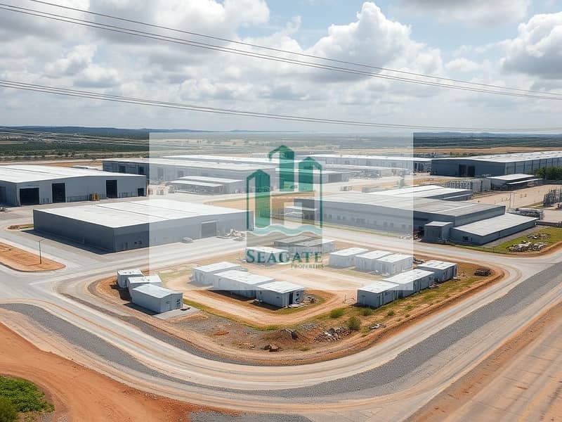 2 An_expansive_industrial_land_area_featuring_multiple_warehouses_and_a_labor_camp. _The_warehouses_have_various_designs_including_some_with_large_loading_bays_and_tall_roofs. _The_labor_camp_consists_of_several_modular_. jpeg
