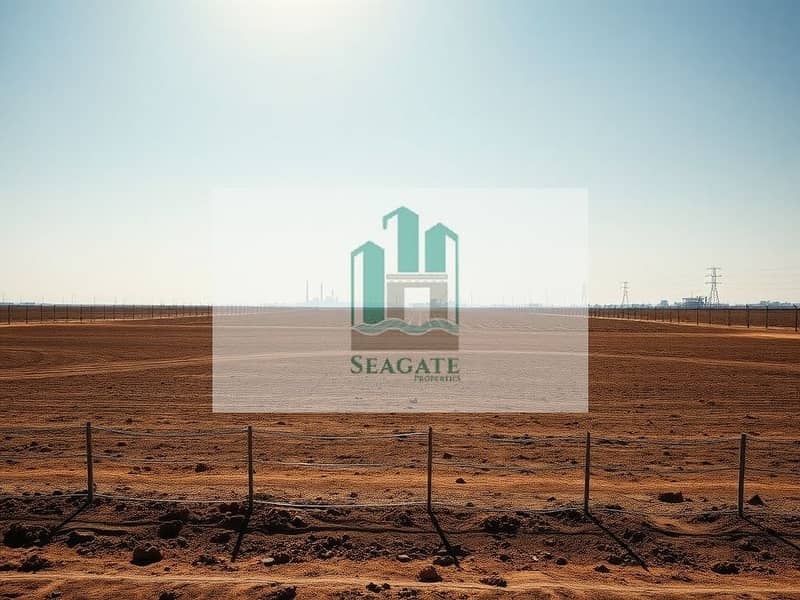 2 A_tranquil_empty_industrial_plot_under_a_bright_sky. _The_land_is_flat_and_barren_showing_only_brown_earth_with_a_minimalist_wire_fence_surrounding_it. _There_are_no_structures_or_machinery_visible_highlighting_the_ope. jpeg