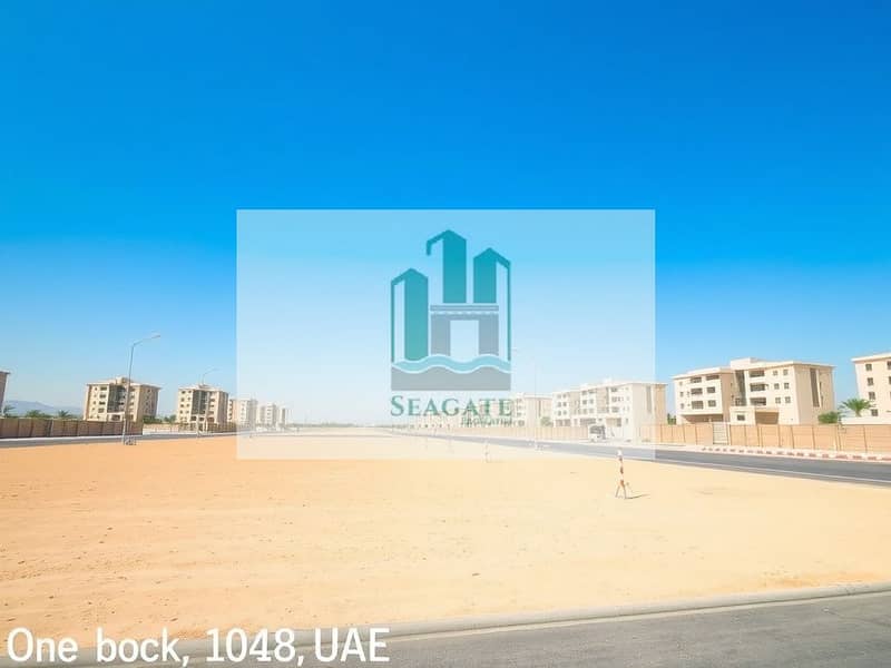 4 A_large_empty_residential_plot_in_the_UAE_situated_one_block_from_a_road. _The_scene_features_an_expansive_flat_sandy_terrain_without_trees_or_signs_creating_an_open_unobstructed_view. _The_sky_is_bright_blue_typic (1). jpeg