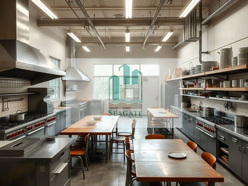 2 A_shared_kitchen_designed_for_a_labor_camp_in_an_industrial_setting_focusing_on_practicality_and_organization. _The_kitchen_features_multiple_cooking_areas_with_industrial_grade_stoves_and_efficient_ventilation_system. jpeg