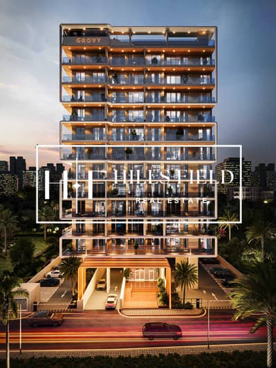 1 Schlafzimmer Wohnung zum zum Verkauf in Dubai Land Residence Complex (DLRC), Dubai - NIGHT VIEW_Cam_01. jpg