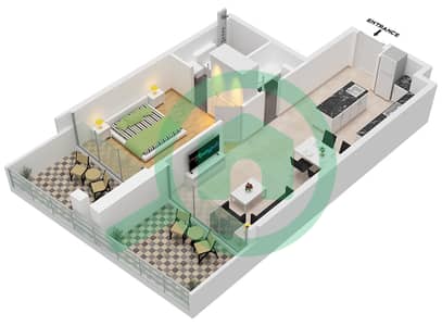 48 Parkside - 1 Bedroom Apartment Unit 2 FLOOR 2 Floor plan