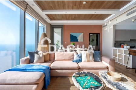 3 Bedroom Apartment for Rent in Dubai Marina, Dubai - Full Sea View | High Floor | Fully Upgraded 3 Bedroom Apartment for Rent in Dubai Marina, Dubai - Full Sea View | High Floor | Fully Upgraded