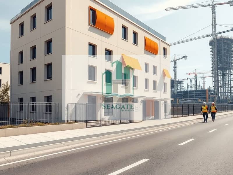 A_realistic_daytime_exterior_architectural_view_outside_view_of_a_modern_staff_accommodation_building_for_a_construction_project. _The_building_is_3_4_storeys_simple_rectangular_massing_light_beige_cream_facade_panels. jpeg A_realistic_daytime_exterior_architectural_view_outside_view_of_a_modern_staff_accommodation_building_for_a_construction_project. _The_building_is_3_4_storeys_simple_rectangular_massing_light_beige_cream_facade_panels. jpeg