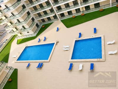 2 Schlafzimmer Wohnung zum zur Miete in Al Furjan, Dubai - Pool. png
