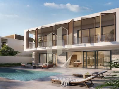 4 Schlafzimmer Villa zum zum Verkauf in Al Hudayriat Island, Abu Dhabi - MODON_NawayefVillas01_CGI16_Homes5-RearElevation02_02. jpg