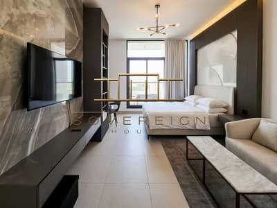 Studio te Huur in Al Furjan, Dubai - 1 PRIME RESIDENCY-Lounge. jpg
