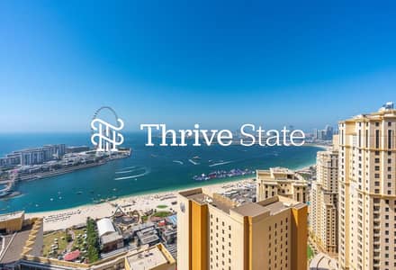 2 Bedroom Apartment for Rent in Jumeirah Beach Residence (JBR), Dubai - Nicely Upgraded | Sea Views | Vacant Oct