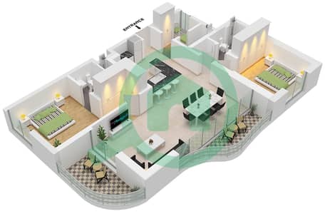 Bay Residences - 2 Bedroom Apartment Type/unit 3 /UNIT 5 FLOOR 6-9,10,11 Floor plan Bay Residences - 2 Bedroom Apartment Type/unit 3 /UNIT 5 FLOOR 6-9,10,11 Floor plan