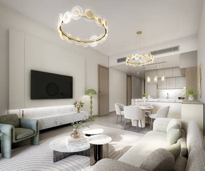 1 Bedroom Flat for Sale in Majan, Dubai - 241226_RARE 7182 BARARI PARK_interior-1BHK Living_8K. jpg