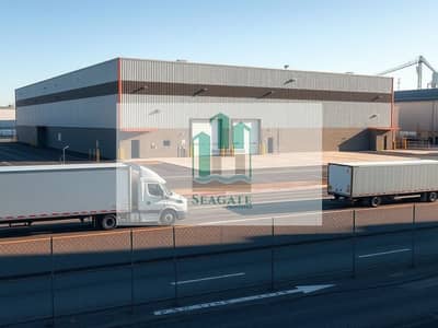 Warehouse para en Venta en Ajman Industrial, Ajman - A_wide_exterior_architectural_photograph_of_a_large_warehouse_building_in_an_industrial_area_taken_from_across_the_street_so_the_entire_building_is_visible. _Modern_industrial_design_with_corrugated_metal_siding_and_l. jpeg Warehouse para en Venta en Ajman Industrial, Ajman - A_wide_exterior_architectural_photograph_of_a_large_warehouse_building_in_an_industrial_area_taken_from_across_the_street_so_the_entire_building_is_visible. _Modern_industrial_design_with_corrugated_metal_siding_and_l. jpeg