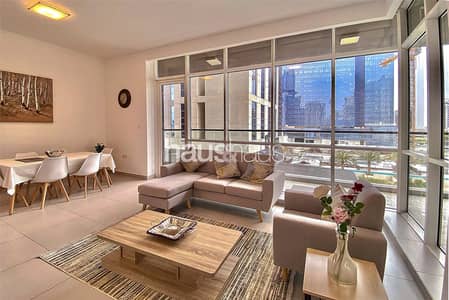 2 Bedroom Flat for Rent in Business Bay, Dubai - Vacant | Modern Furniture | Close To Burj Khalifa