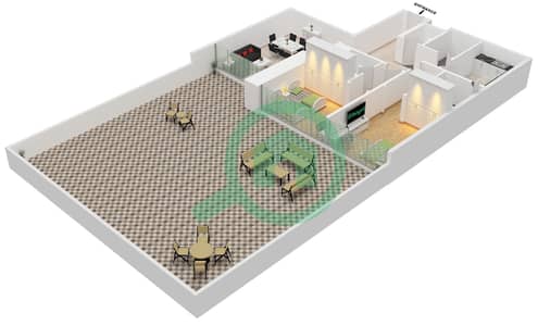 Infinity Tower - 2 Bedroom Apartment Unit 06 FLOOR 1 Floor plan