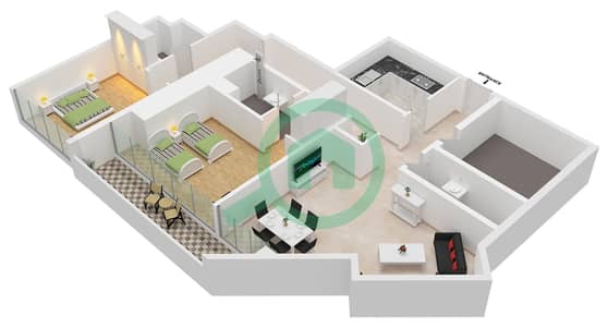 Infinity Tower - 2 Bedroom Apartment Unit 07 FLOOR TYPICAL Floor plan