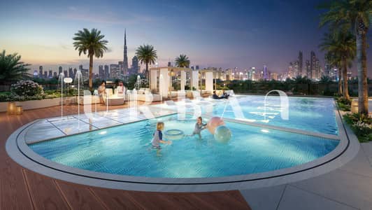 1 Bedroom Flat for Sale in Dubai Land Residence Complex (DLRC), Dubai - AARK DEVELOPMENT_Exterior_Pool 02 Night_REV2_8K. jpg 1 Bedroom Flat for Sale in Dubai Land Residence Complex (DLRC), Dubai - AARK DEVELOPMENT_Exterior_Pool 02 Night_REV2_8K. jpg