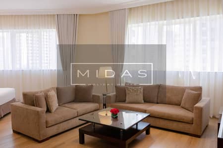 Hotel Apartment zum zur Miete in Barsha Heights (Tecom), Dubai - Studio- Living. jpg