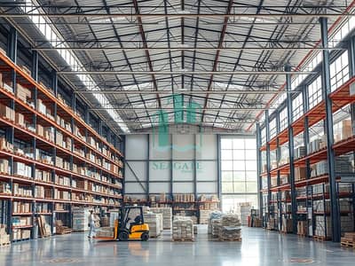Warehouse zum zur Miete in Dubai Investments Park (DIP), Dubai - A_realistic_interior_of_a_large_warehouse_without_any_people_The_scene_includes_high_ceilings_with_exposed_beams_and_industrial_lighting_Rows_of_shelves_filled_with_various_boxes_and_supplies_line_the_walls_In_the_foreground_there_ar - Copy. jpeg Warehouse zum zur Miete in Dubai Investments Park (DIP), Dubai - A_realistic_interior_of_a_large_warehouse_without_any_people_The_scene_includes_high_ceilings_with_exposed_beams_and_industrial_lighting_Rows_of_shelves_filled_with_various_boxes_and_supplies_line_the_walls_In_the_foreground_there_ar - Copy. jpeg