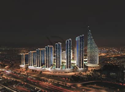 2 habitaciones Apartamento para en Venta en Meydan, Dubai - 25006_aerialNight_shot -Final-Full. jpg