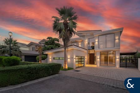 5 Bedroom Villa for Sale in Jumeirah Golf Estates, Dubai - Brand New | Fully Upgraded | Lake View & Private Pool
