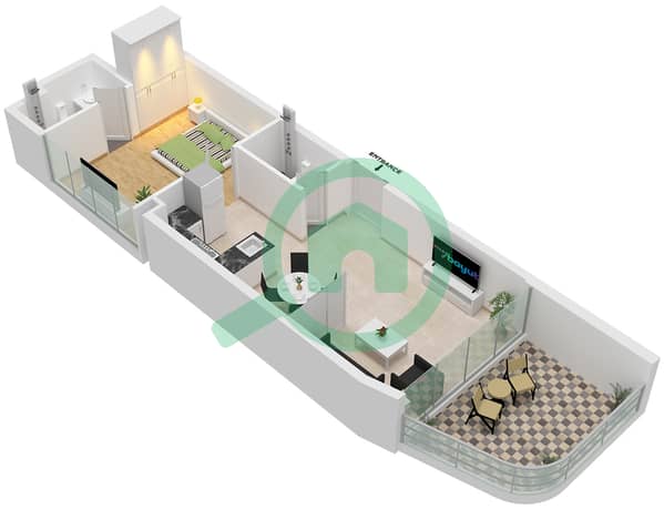 Type C Unit 3 Floor 2-21,26-46 Type C Unit 3 Floor 2-21,26-46