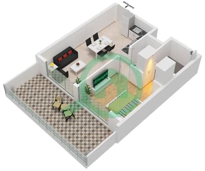 Terra Tower - 1 Bedroom Apartment Type 1 Floor plan
