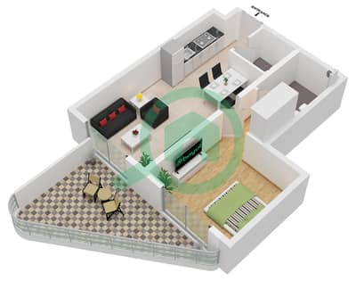 Terra Tower - 1 Bedroom Apartment Type 3 Floor plan