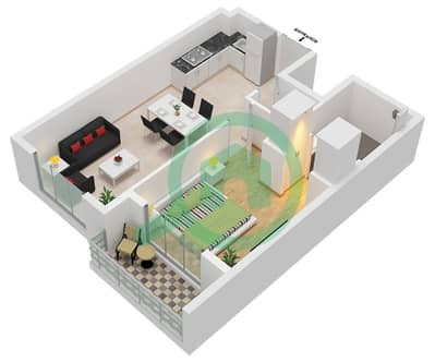 Terra Tower - 1 Bedroom Apartment Type 6 Floor plan