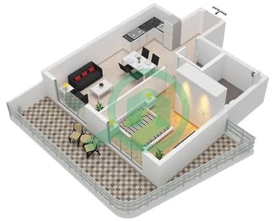 Terra Tower - 1 Bedroom Apartment Type 7 Floor plan